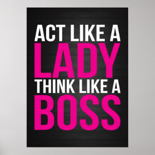 Poster L'acte comme Madame, pensent comme un patron