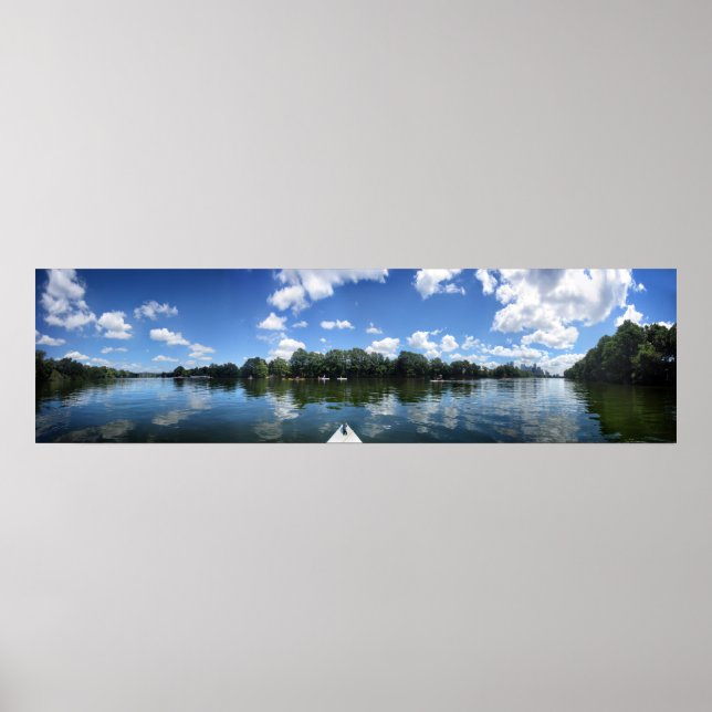 Poster Lady Bird Lake Panorama - Austin - Texas (Devant)