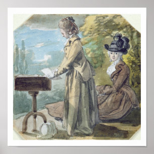 Poster Lady Francis Scott et Lady Elliot, c.1770 (v/c ov