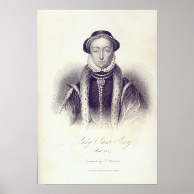 Poster Lady Jane Grey, gravée par S. Freeman (Devant)