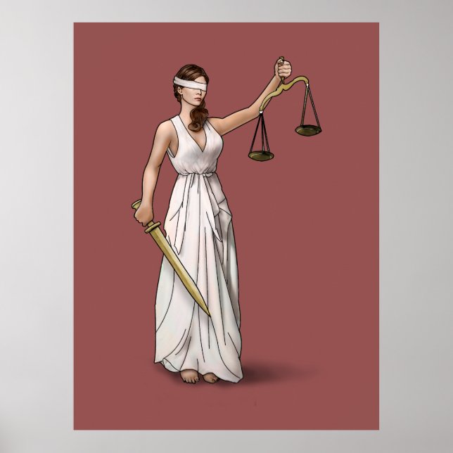 Poster Lady Justice - Marsala (Devant)