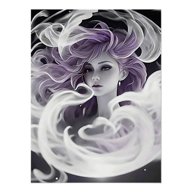 Poster Lady Smoke (Devant)