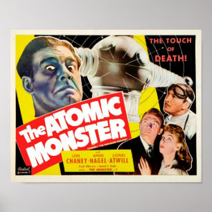 Poster L'affiche atomique de monstre