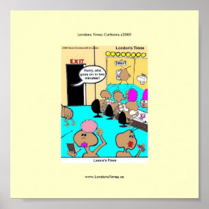 Poster L'affiche de dessin animé drôle des puces de Lassi