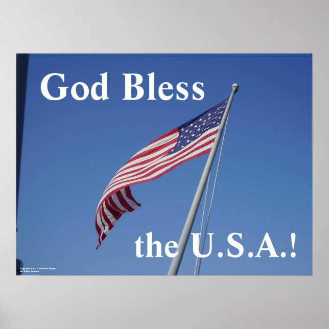 Poster L'affiche de Dieu bénisse les États-Unis ! (Devant)