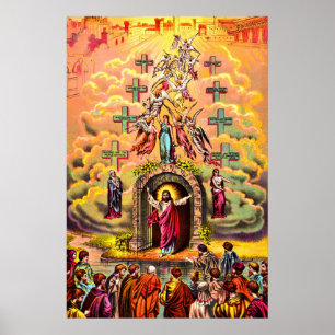 Poster L'affiche de Jésus à la porte du Ciel