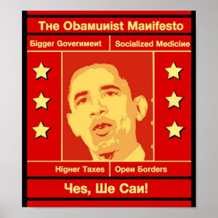 Poster L'affiche de manifeste d'Obamunist