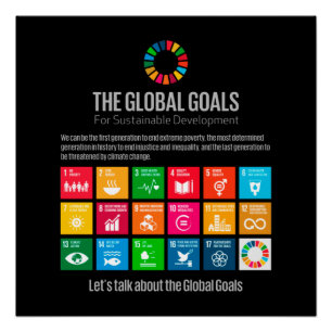 Poster L'affiche des objectifs mondiaux