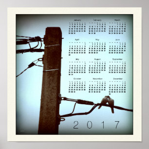 Poster L'affiche du calendrier carré KISS 2017