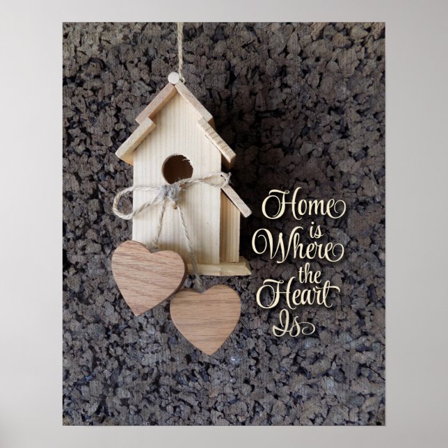 Poster L'affiche "La maison c'est là où le coeur est" (Devant)