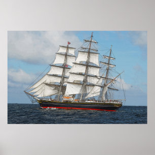 Poster L'affiche Red Tall Ship 36 x 24