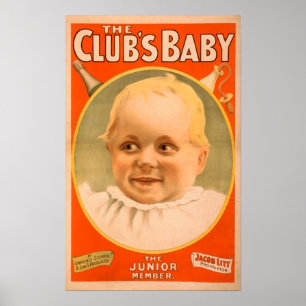 Poster L'affiche théâtrale du bébé du club