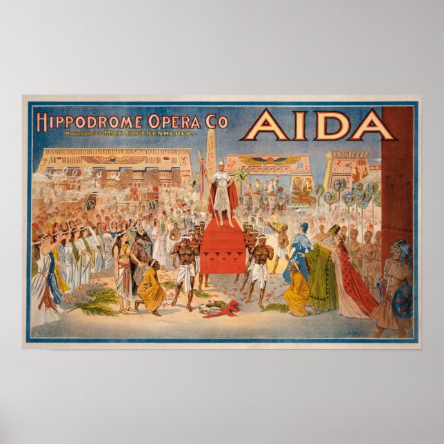 Poster L'affiche théâtrale Spectacle Aida (Devant)