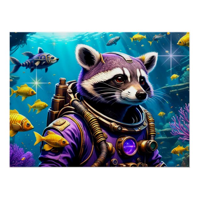 POSTER L'ÂGE DU RACCOON ACIER 6 (Devant)