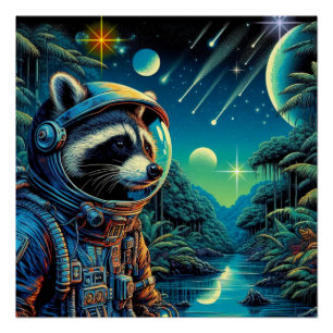 POSTER L'ÂGE DU RACCOON ACIER-NORD 5