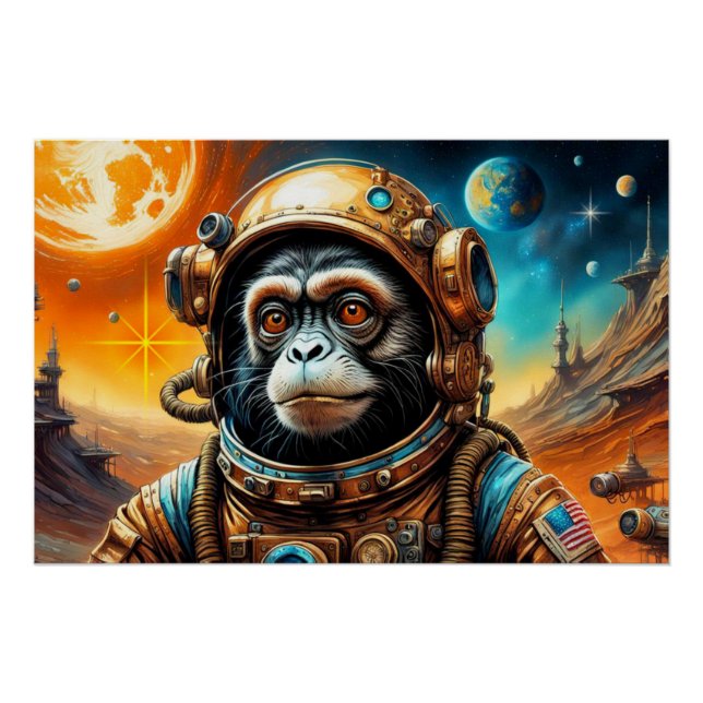 POSTER L'ÂGE DU SINGE ACIER-TAMARIN 2 (Devant)