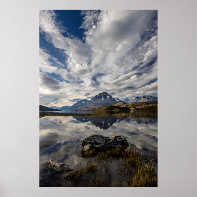 Poster Lago Gray. Cordillera del Paine 2 (Devant)