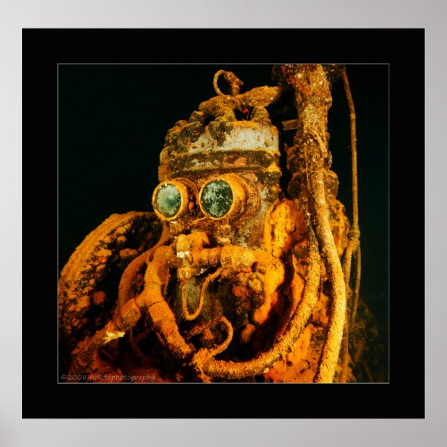 Poster Lagon de Truk - Fujikawa Maru - Compresseur d'air (Devant)