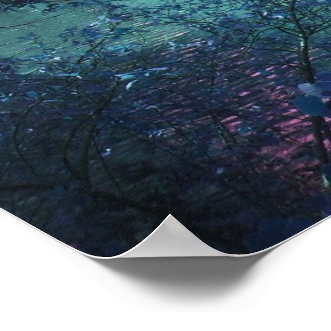 Poster Lagon principalement bleu (Coin)