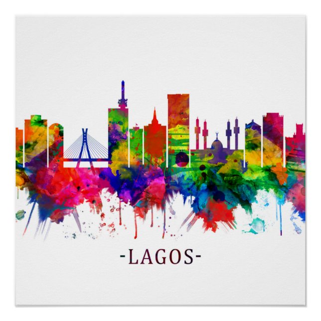 Poster Lagos Nigeria (Devant)