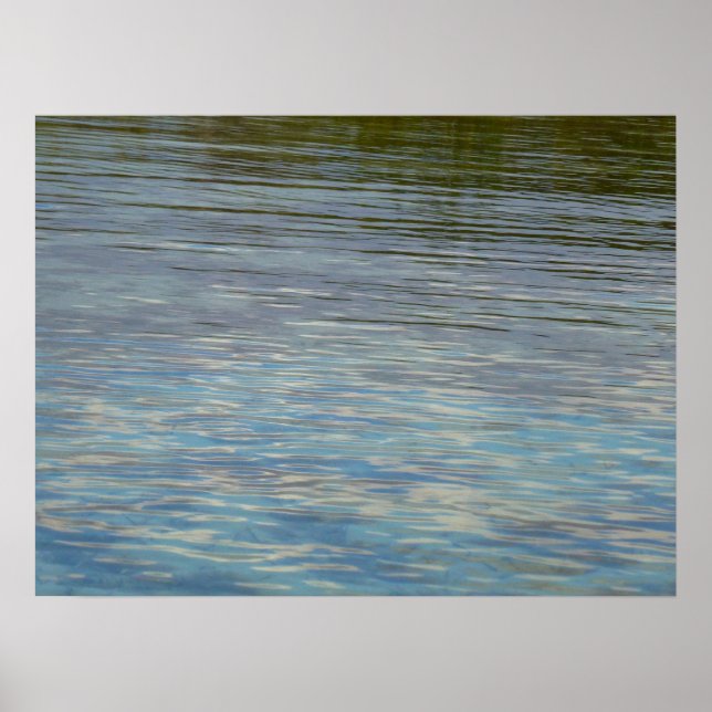Poster Lagune de Mangrove Eau Bleu Caraïbe (Devant)