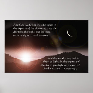 Poster Laissé il y ait des lumières
