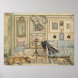 Poster Laisser Dormir Les Chiens Mentir L'Aquarelle Suédo