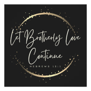 Poster Laissez Frère Amour Continuer