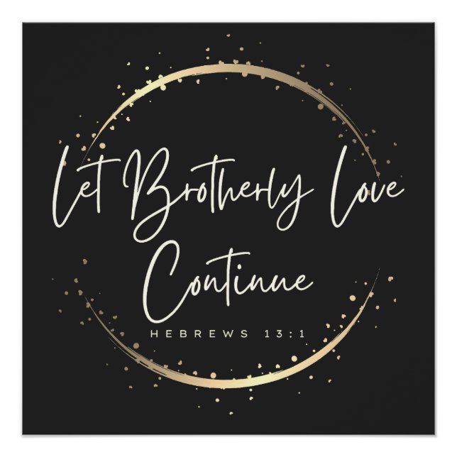 Poster Laissez Frère Amour Continuer (Devant)