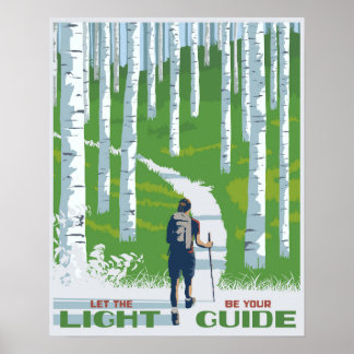 Poster Laissez la lumière être votre guide