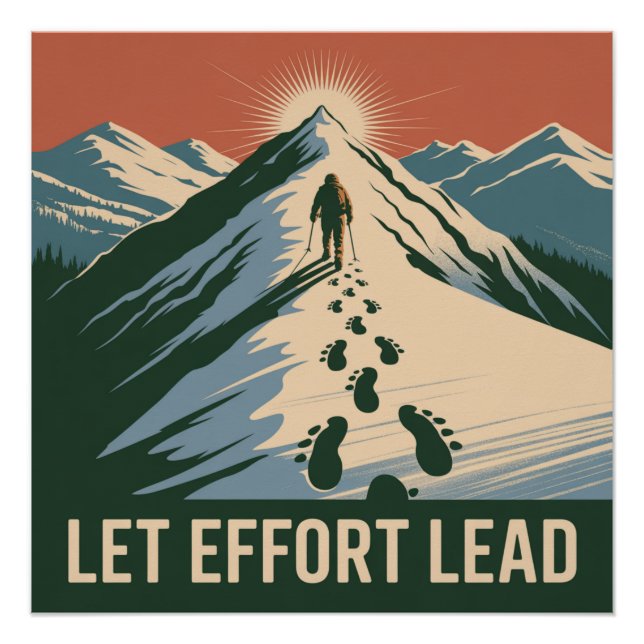 Poster Laissez l'effort mener (Devant)