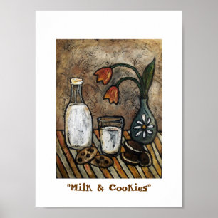 Poster "Lait et biscuits "