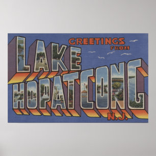 Poster Lake Hopatcong, New Jersey - Grandes SCÈNES