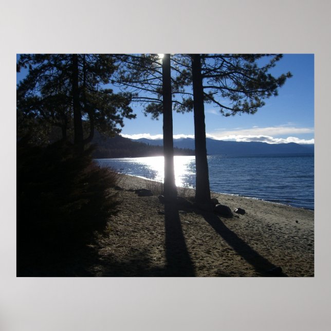 Poster lake tahoe shore (Devant)