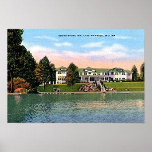 Poster Lake Wawasee, Indiana South Shore Inn