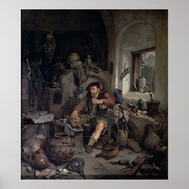 Poster L'alchimiste, 1663 (Devant)