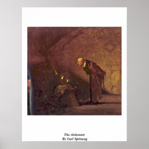 Poster L'Alchimiste De Carl Spitzweg