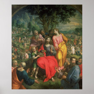 Poster L'alimentation des cinq mille, c.1590