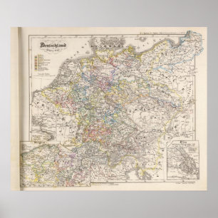 Poster L'Allemagne à partir de 1649 à 1792