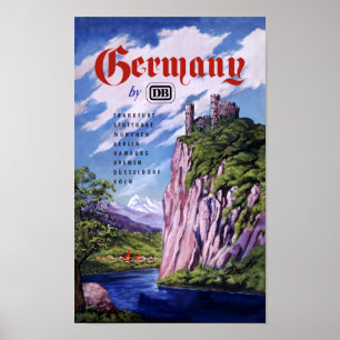 Poster L'Allemagne par chemin de fer