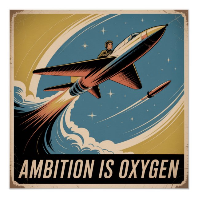 Poster L'ambition est de l'oxygène (Devant)
