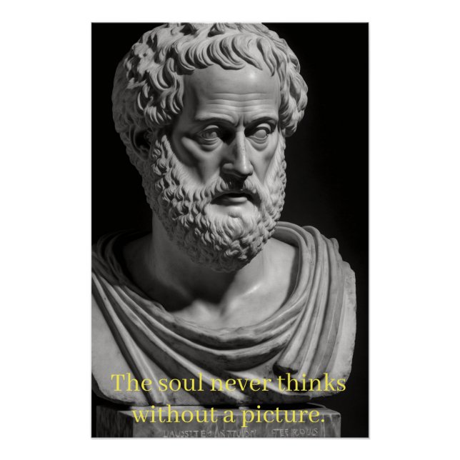 Poster L'âme ne pense jamais sans image (Devant)