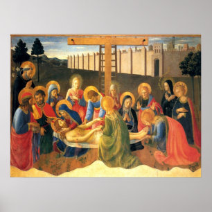 Poster Lamentations sur Christ Fra Angelico Renaissance