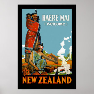 Poster L'AMI de Haere (accueil) vers la Nouvelle Zélande
