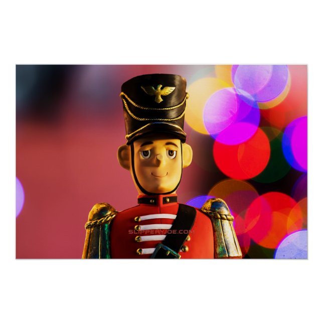 Poster L'ami soldat jouet classique de Noël de SlipperyJo (Devant)