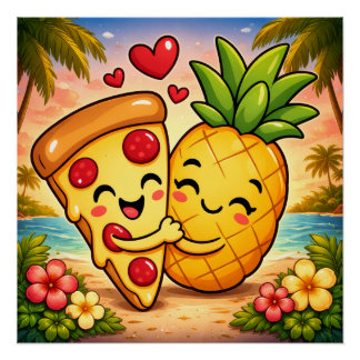 Poster L'amour au premier coup de couteau - La pizza renc