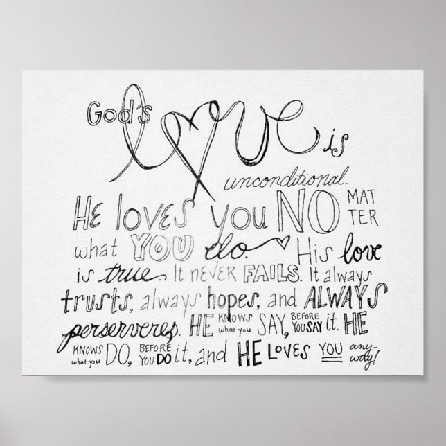 Poster L'Amour de Dieu (Devant)