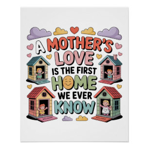 Poster L'amour d'une mère est la première maison que nous