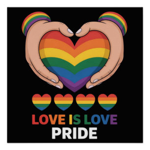 Poster L'amour est l'amour LGBQT