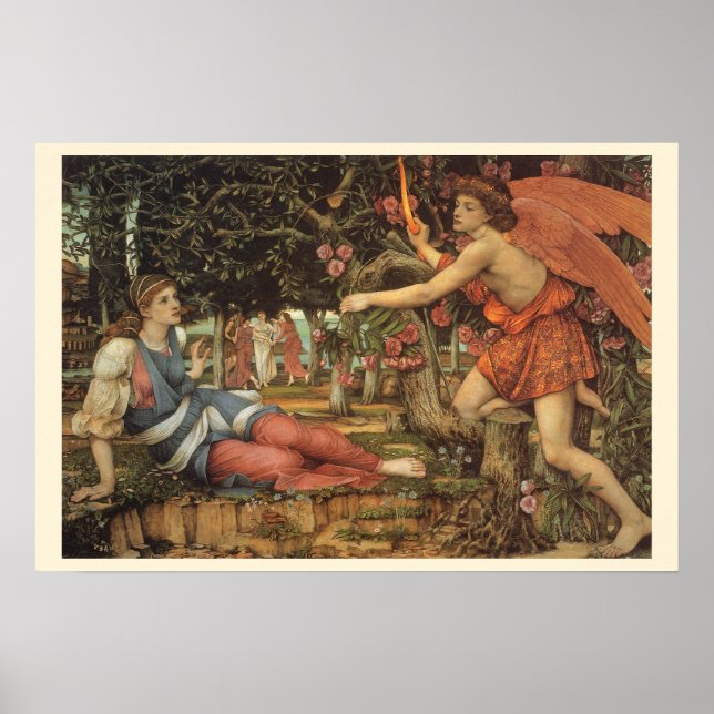 Poster L'Amour et la Jeune Fille par John Stanhope (Devant)